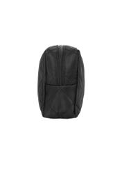 Black women's cosmetic bag TOREN-0267-9P(Z26) - side view of the product, on a white background.