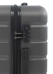 Medium suitcase on wheels WALAB-0067-9B-24(W26), view of the product's combination lock on a white background.