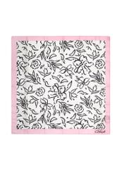 Thin women's silk scarf SZADT-0170-98(W25)-03