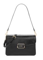 Black women's messenger bag TOREC-1167-9F(W26), front product view on white background.