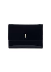 Navy blue medium women's wallet POREC-0419-69(Z25) - front product view on white background.