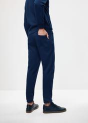 Navy blue men's sweatpants SPOMT-0101-68(Z24)