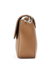 Dark beige women's messenger bag TOREC-0767C-81(Z25), product view from the side on a white background.