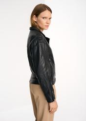 Women's oversize leather jacket KURDS-0386-1242(Z22)-03