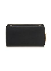 Large black women's wallet with strap POREC-0324-99(W23)-02