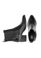 Women's leather Chelsea boots with a block heel BUTYD-1184-99(Z25)