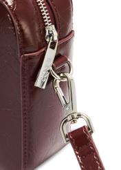 Burgundy women's handbag TOREC-0003J-49(Z25) - close-up of the detail on a white background.