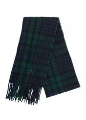 Men's checkered scarf SZAMT-0084-15(Z25), folded product view on white background.