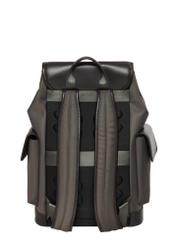 Men's khaki backpack TORMN-0436-8B(Z26), back view of the product on a white background.