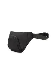 Black women's waist bag TOREN-0324-99(Z25), diagonal product view on a white background.