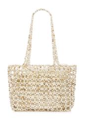 Women's beaded handbag TOREC-1144-0C(W26) - product view from the back, on a white background.