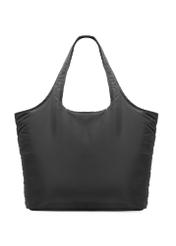 Large nylon women's handbag TOREN-0340-99(W26), product view from the back on a white background.