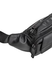 Black leather men's bag TORMS-0441-99(Z24)-06