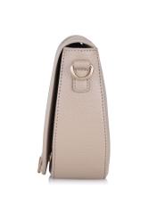 Leather beige shoulder postbag TORES-0979-81(W24)-03