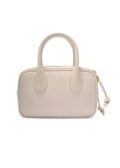 Small cream women's handbag TOREC-1234-0B(W26) - product view from the back, on a white background.