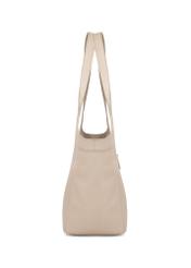 Large women's leather handbag TORES-1205-1B(W26), side product view on white background.