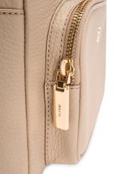 Beige leather women's backpack TORES-1072E-1B(W26)