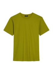Men's olive T-shirt TSHMT-0120-8E(W26), front product view on white background.
