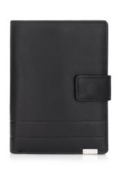 Large men's leather wallet PORMS-0143B-99(Z25), front product view on white background.