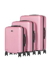 Set of hard suitcases on wheels 19"/24"/29" WALAB-0053-5C(W26), diagonal view of the products on a white background.