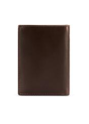 Men's brown leather wallet PORMS-0672-89(Z25), product view from the back on a white background.