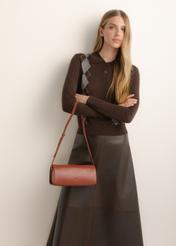 Red leather shoulder bag TORES-1433-3D(Z26)