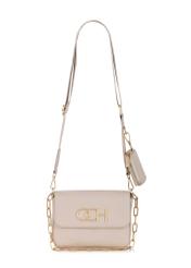 Cream women's handbag with purse TOREC-0767A-12(W24)-02