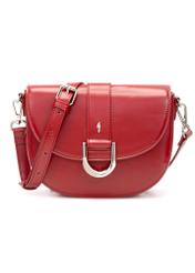 Red classic women's handbag TOREC-0879 B-41(Z 25), product view from the front on a white background.