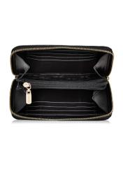 Women's black leather wallet PORES-0898-99(Z23)-04