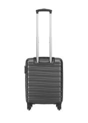 Small suitcase on wheels WALAB-0081-99-19(W26), product view from the back on a white background.