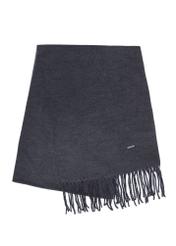 Graphite men's winter scarf SZAMT-0082A-95(Z25) - front product view on white background.