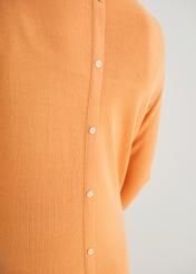 Women's orange blouse BLUDT-0140-30(W22)-05