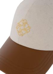 Beige baseball cap with monogram CZALT-0010-23(W24)-03