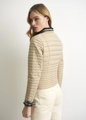 Women's quilted jacket with ribbons KURDT-0294-81(W23)-02