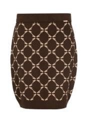 Brown Monogrammed Skirt SPCDT-0098-89(Z24)-04