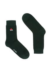 Green Christmas socks for men SKAMT-0160-54(Z23)-01