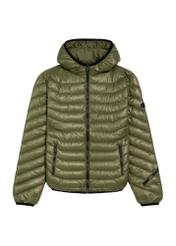 Men's olive green jacket KURMT-0380-57(Z25), front product view on white background.