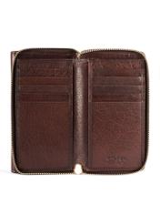 Medium brown women's wallet PORES-0965-89(Z25), product view from the inside on a white background.-02