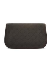 Brown messenger bag with monogram TOREC-1300-1P(Z26), back view of the product on a white background.