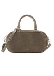 Women's khaki shoulder bag TORES-1193-55 (Z25), front product view on white background.