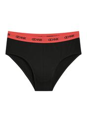 Three-pack of colorful men's briefs ZESMS-0002-00(W26), view of the third pair of the product from the front on a white background.
