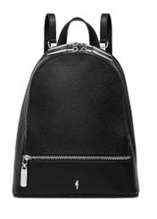 Black Leather Medium Women's Backpack PLCDS-0003-99(W25)-01