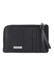 Small women's wallet with stitching POREC-0441-9P(Z26), front product view on white background.