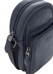 Men's navy blue leather sachet TORMS-0017A-69(W24)-06