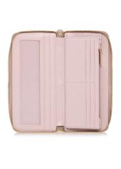 Large pink women's wallet with handle POREC-0394-31(Z24)