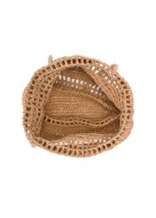 Women's straw beige shopper bag TOREC-0924-1E(W26), product view inside on white background.