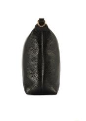 Black compact women's handbag TORES-0981D-99(Z25), product view from the side on a white background.