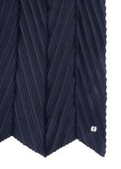 Navy blue women's scarf with crease SZADT-0157-17(W23)-03