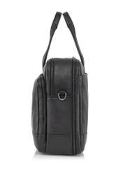 Men's leather bag with embossed logo TORMS-0020B-99(W23)-03