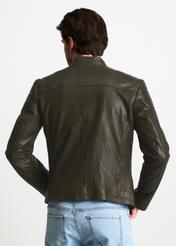 Men's leather jacket KURMS-0263-1198(W22)-04
